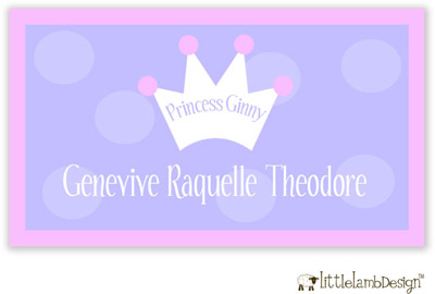Little Lamb Design Gift Stickers - Pink and Purple Crown Little Lamb Design Gift Stickers - Pink and Purple Crown