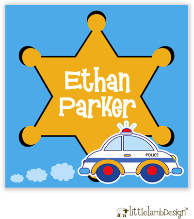 Little Lamb Design Gift Stickers - Police Little Lamb Design Gift Stickers - Police