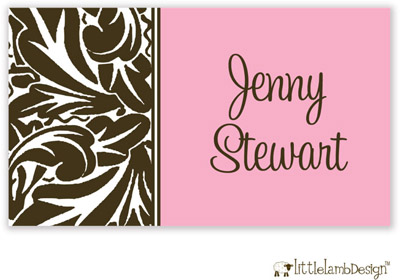 Little Lamb Design Gift Stickers - Pink and Brown Floral Little Lamb Design Gift Stickers - Pink and Brown Floral