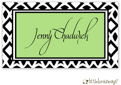 Little Lamb Design Gift Stickers - Bold Green and Black