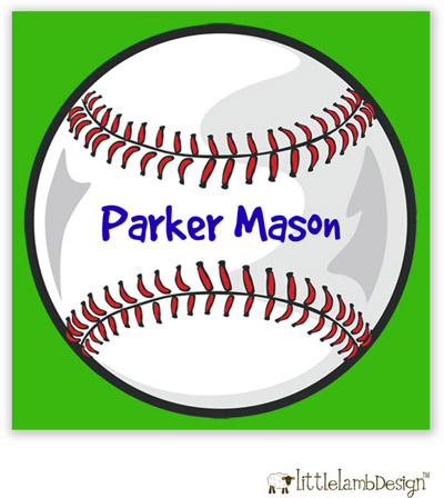 Little Lamb Design Gift Stickers - Baseball Little Lamb Design Gift Stickers - Baseball