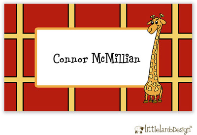 Little Lamb Design Gift Stickers - Giraffe