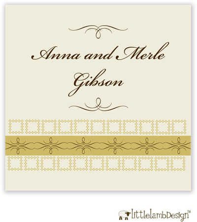Little Lamb Design Gift Stickers - Elegant Little Lamb Design Gift Stickers - Elegant