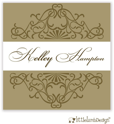 Little Lamb Design Gift Stickers - Elegant