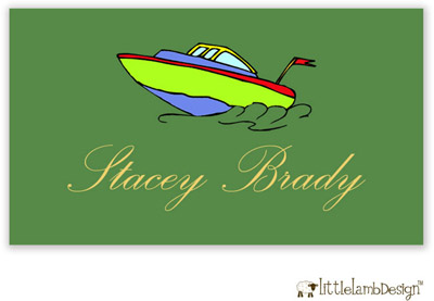 Little Lamb Design Gift Stickers - Speedboat