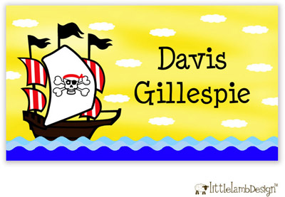 Little Lamb Design Gift Stickers - Pirate Ship Little Lamb Design Gift Stickers - Pirate Ship