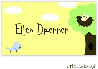 Little Lamb Design Gift Stickers - Bird Nest