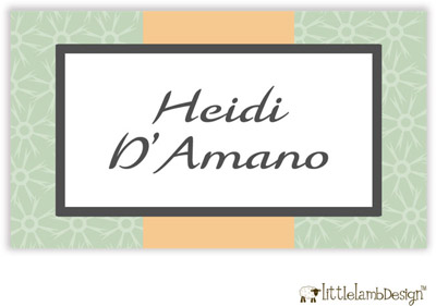 Little Lamb Design Gift Stickers - Elegant Green