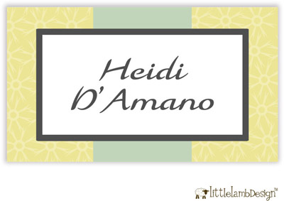 Little Lamb Design Gift Stickers - Elegant Yellow