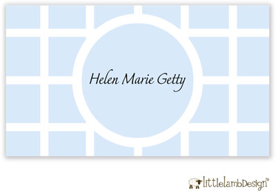 Little Lamb Design Gift Stickers - Elegant Blue Little Lamb Design Gift Stickers - Elegant Blue