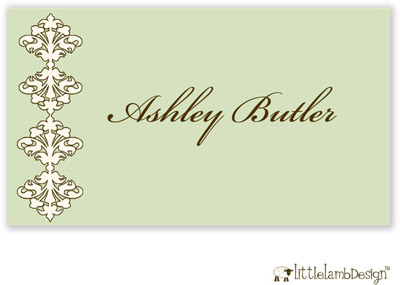 Little Lamb Design Gift Stickers - Elegant Green Floral Little Lamb Design Gift Stickers - Elegant Green Floral