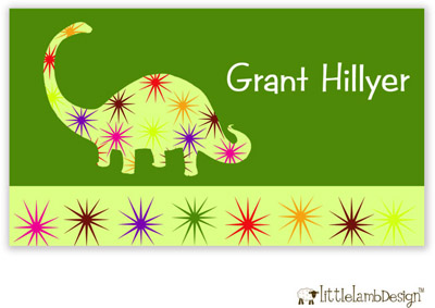 Little Lamb Design Gift Stickers - Dinosaur