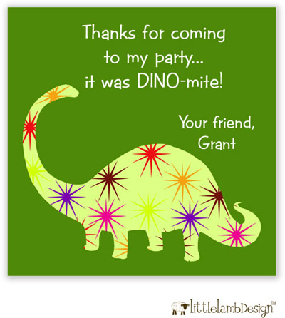 Little Lamb Design Gift Stickers - Dinosaur Little Lamb Design Gift Stickers - Dinosaur