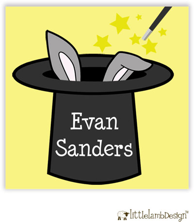 Little Lamb Design Gift Stickers - Magic Hat Little Lamb Design Gift Stickers - Magic Hat