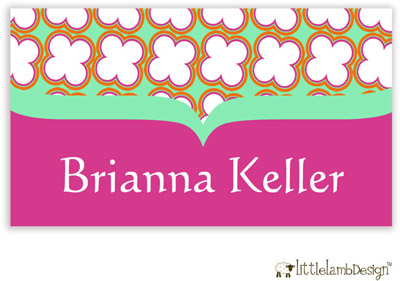 Little Lamb Design Gift Stickers - Funky Pink and Green Little Lamb Design Gift Stickers - Funky Pink and Green