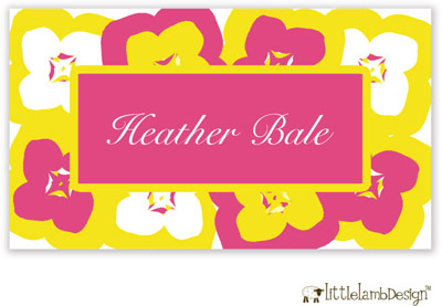 Little Lamb Design Gift Stickers - Pink Floral