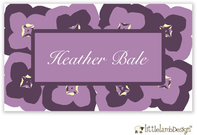 Little Lamb Design Gift Stickers - Purple Floral Little Lamb Design Gift Stickers - Purple Floral