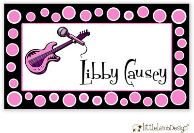 Little Lamb Design Gift Stickers - Guitar Girl Little Lamb Design Gift Stickers - Guitar Girl