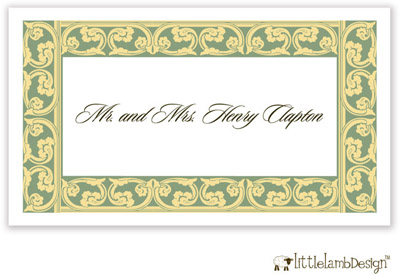 Little Lamb Design Gift Stickers - Elegant Scrollwork