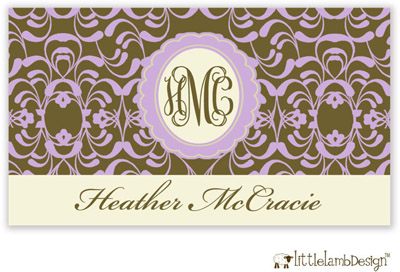 Little Lamb Design Gift Stickers - Brown Vine Little Lamb Design Gift Stickers - Brown Vine