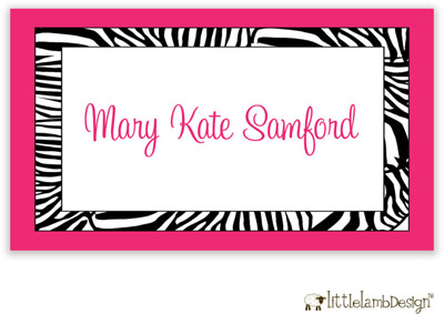 Little Lamb Design Gift Stickers - Zebra Print Little Lamb Design Gift Stickers - Zebra Print