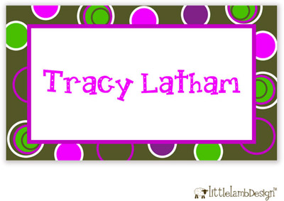 Little Lamb Design Gift Stickers - Colorful Dots