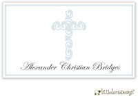 Little Lamb Design Gift Stickers - Blue Cross