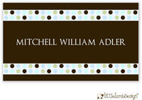 Little Lamb Design Gift Stickers - Blue Dotted