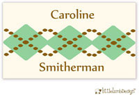 Little Lamb Design Gift Stickers - Argyle
