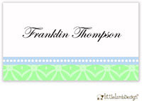 Little Lamb Design Gift Stickers - Blue and Green