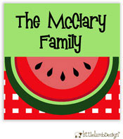 Little Lamb Design Gift Stickers - Yummy Watermelon