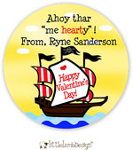 Little Lamb Design Gift Stickers - Pirate Ship