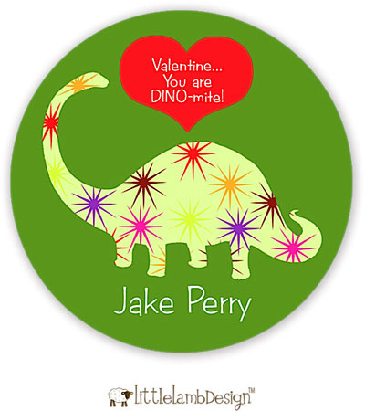 Little Lamb Design Gift Stickers - Dinosaur Little Lamb Design Gift Stickers - Dinosaur
