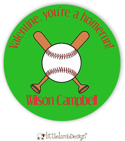 Little Lamb Design Gift Stickers - Baseball Little Lamb Design Gift Stickers - Baseball