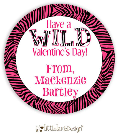 Little Lamb Design Gift Stickers - Zebra Little Lamb Design Gift Stickers - Zebra