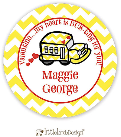 Little Lamb Design Gift Stickers - Bus Little Lamb Design Gift Stickers - Bus