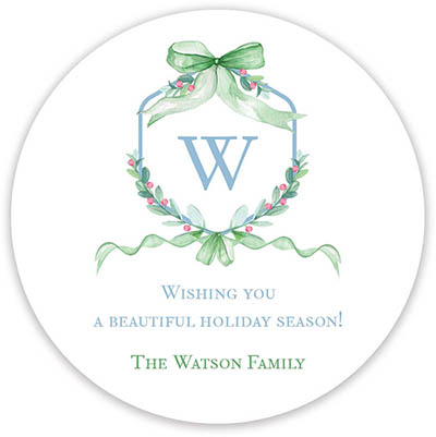 Holiday Gift Stickers by Little Lamb Design (Ribbon Crest) Holiday Gift Stickers by Little Lamb Design (Ribbon Crest)