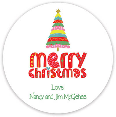 Holiday Gift Stickers by Little Lamb Design (Amusing Christmas)