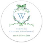 Holiday Gift Stickers by Little Lamb Design (Ribbon Crest)