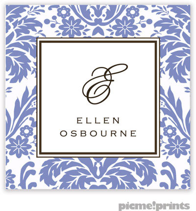 PicMe Prints - Gift Stickers - Damask Periwinkle PicMe Prints - Gift Stickers - Damask Periwinkle