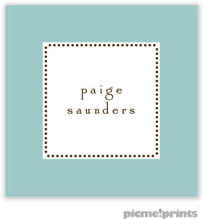 PicMe Prints - Gift Stickers - Tiny Beads Robin's Egg