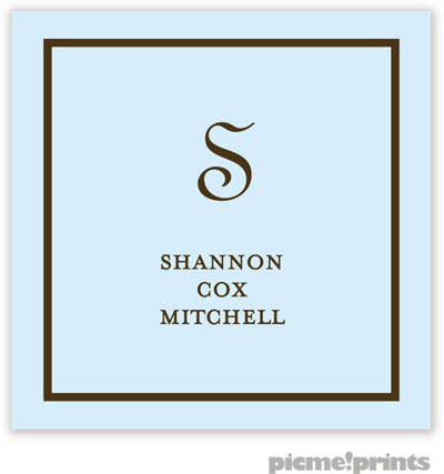 PicMe Prints - Gift Stickers - Fine Lines Baby Blue