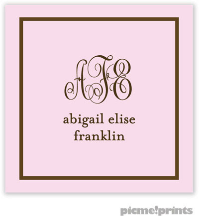 PicMe Prints - Gift Stickers - Fine Lines Baby Pink