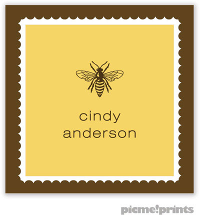 PicMe Prints - Gift Stickers - Scalloped Border Wheat PicMe Prints - Gift Stickers - Scalloped Border Wheat