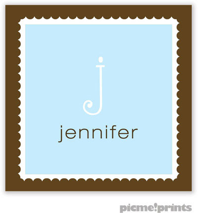 PicMe Prints - Gift Stickers - Scalloped Border Powder PicMe Prints - Gift Stickers - Scalloped Border Powder