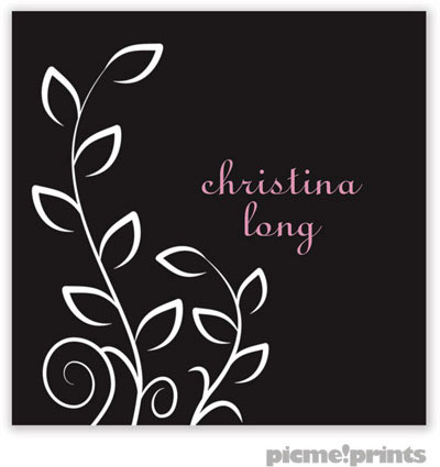 PicMe Prints - Gift Stickers - Trailing Vine Black PicMe Prints - Gift Stickers - Trailing Vine Black