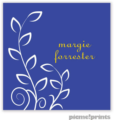 PicMe Prints - Gift Stickers - Trailing Vine Cobalt PicMe Prints - Gift Stickers - Trailing Vine Cobalt