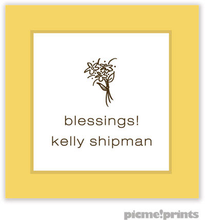PicMe Prints - Gift Stickers - Seaglass Wheat