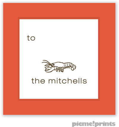 PicMe Prints - Gift Stickers - Seaglass Coral