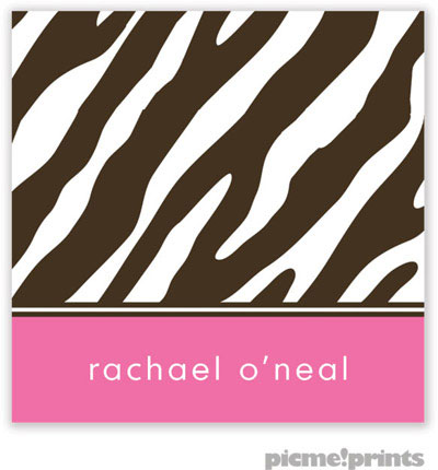 PicMe Prints - Gift Stickers - Espresso Zebra Bubblegum PicMe Prints - Gift Stickers - Espresso Zebra Bubblegum